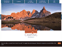 Tablet Screenshot of camping-trentino.it